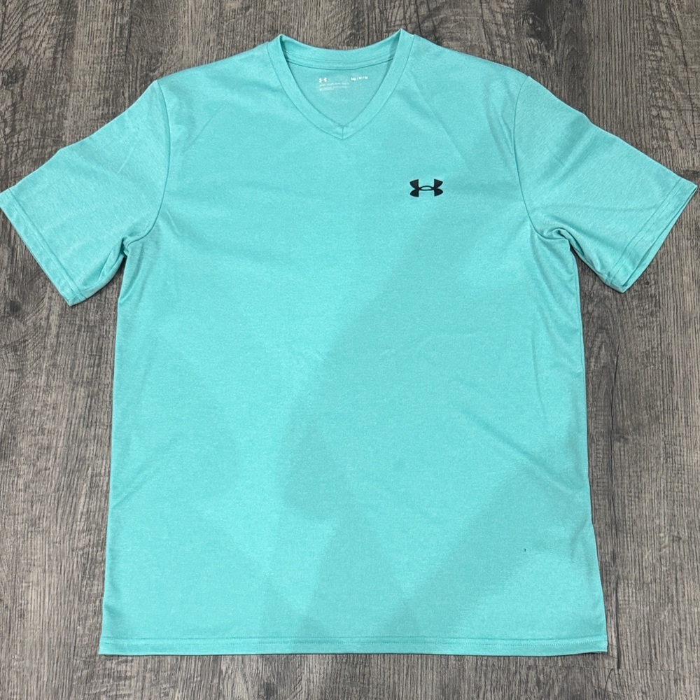 Under Armour Men's Teal V-Neck Tee